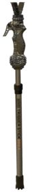 The Trigger Stick is a lightweight, height-adjustable gun rest and optical gear mount. Designed to function in a standing or kneeling stance.